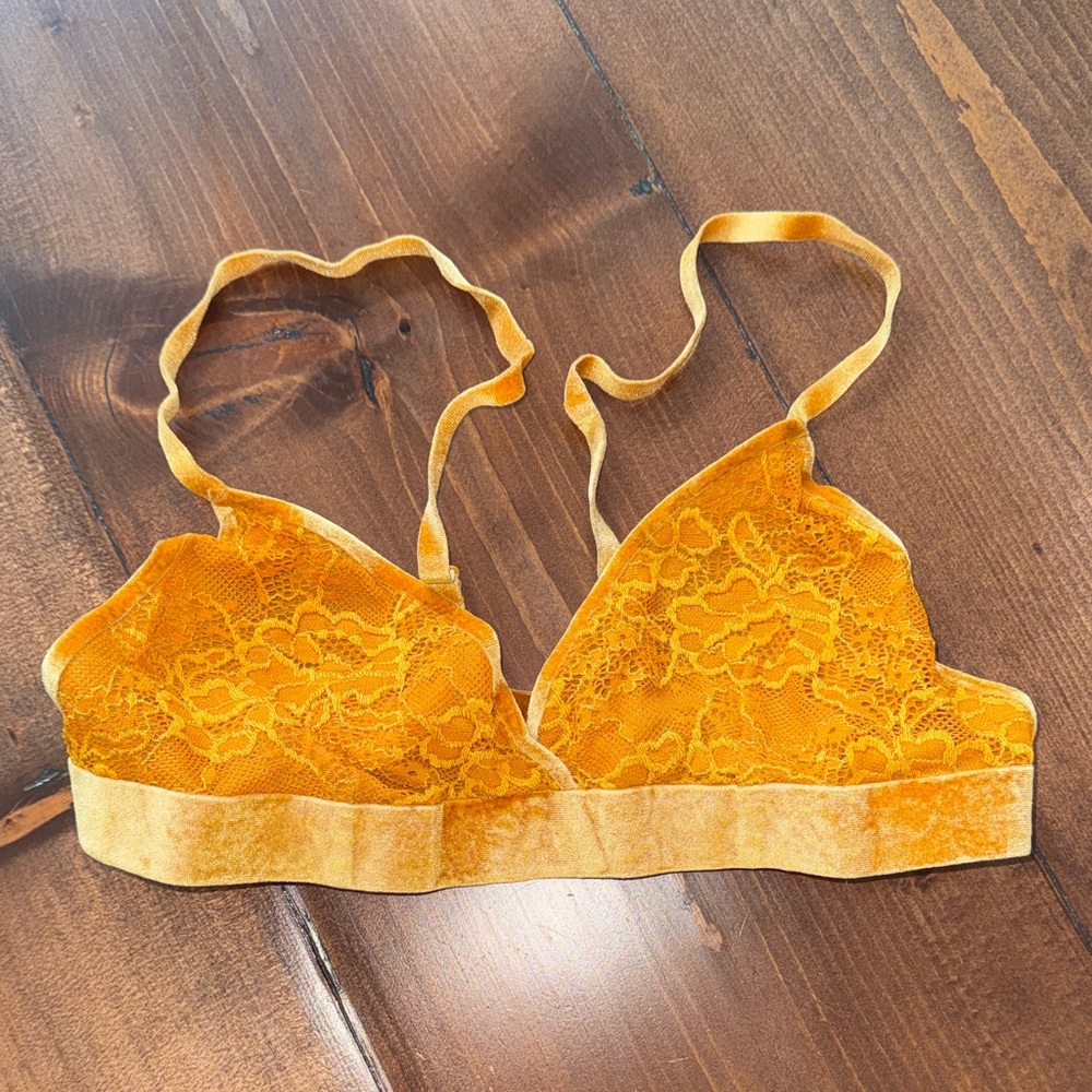 Lace Bralette in Vibrant Orange